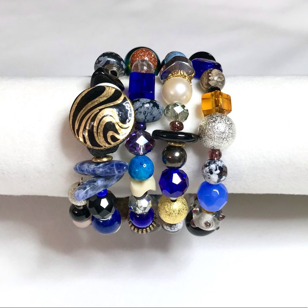 Handmade Bracelet with Vintage and Modern Elements (NB59-8H) New Without Tags - Picture 2 of 7
